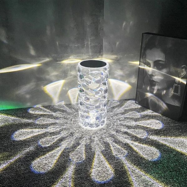LED Water Drop Cordless Crystal Table Lamp - Image 2