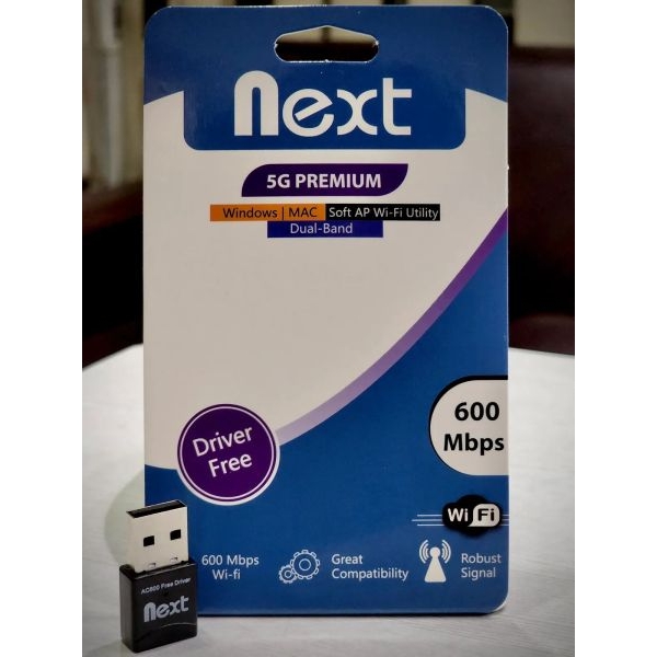 Next Dual Band Usb Wifi Network Adapter Super Mini Wireless Ac600 5Ghz 2.4Ghz Card - Image 2
