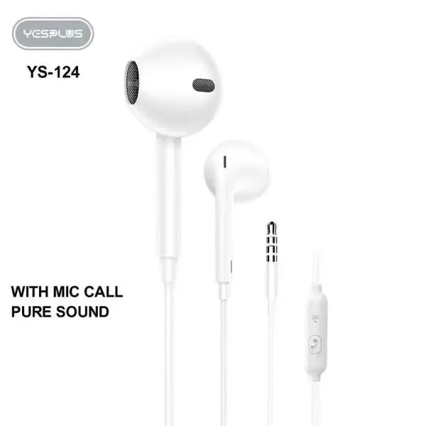 Yesplus YS-124 Pure Stereo Sound Wired Earphone - Image 4