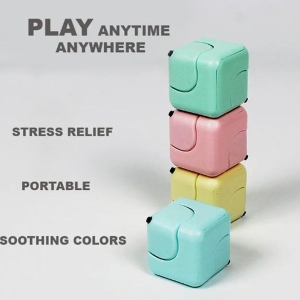 KOJA Korean Style Cube Gyro Fidget Spinner
