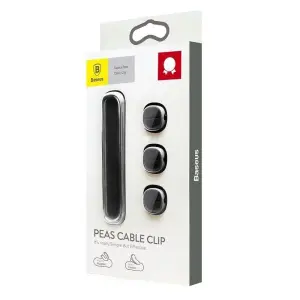 Baseus Peas Cable Clip Black