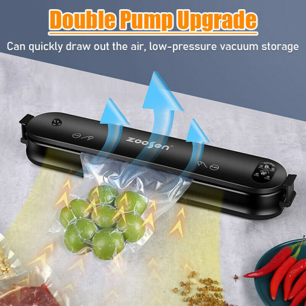Vacuum Sealer Machine Food Preservation Storage Saver Automatic With Seal Bag - Image 3