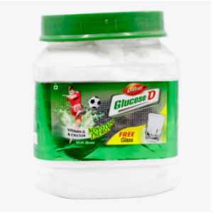Dabur Glucose-D 500gm Free Glass