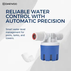 Daewoo 1/2" Automatic Water Level Controller | Water Tank Level Control | High-Rise Tank Water Controller | Swimming Pool Water Level Control | Water Tower Auto Supply | Auto Water Shut-Off Valve | Water Level Switch | Durable Material | Safe to Use |