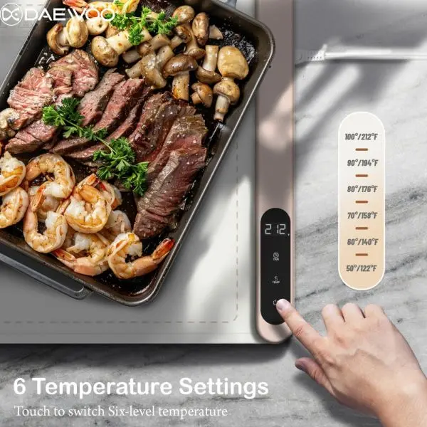 Daewoo Dish Warming Tray | Heating Pad | Kitchen Tray | Dining Tray | Winter Tray | Warm Food | Food Warming Tray | Silicon Dish Warm Tray - Image 2