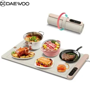 Daewoo Dish Warming Tray | Heating Pad | Kitchen Tray | Dining Tray | Winter Tray | Warm Food | Food Warming Tray | Silicon Dish Warm Tray