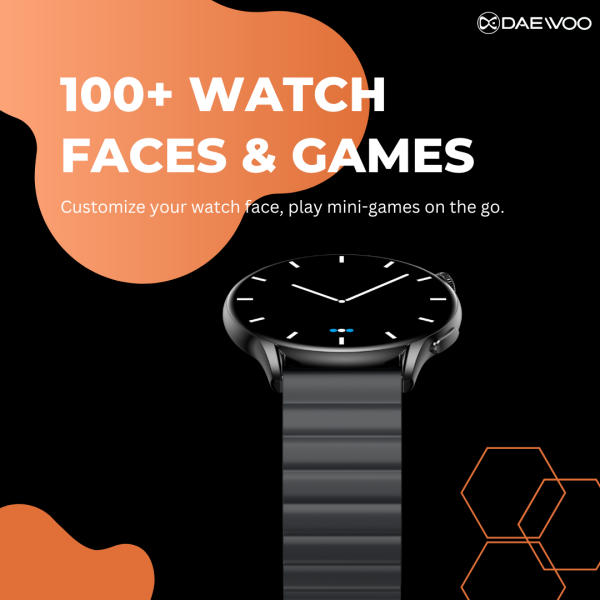 Daewoo Genz Flip Smartwatch | 1.43" AMOLED Display | Bluetooth Calling & Music | Double-Sided Strap (Orange & Grey) | 70+ Sports Modes | Health Tracking | AI Voice Assistant | IP68 Waterproof | Heart Rate & SpO2 Monitor | Fitness & Sleep Tracker - Image 10