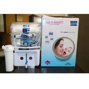 Aqua Smart Wall Mountable (RO+UV+UF+TDS Controller)Water Purifier, White