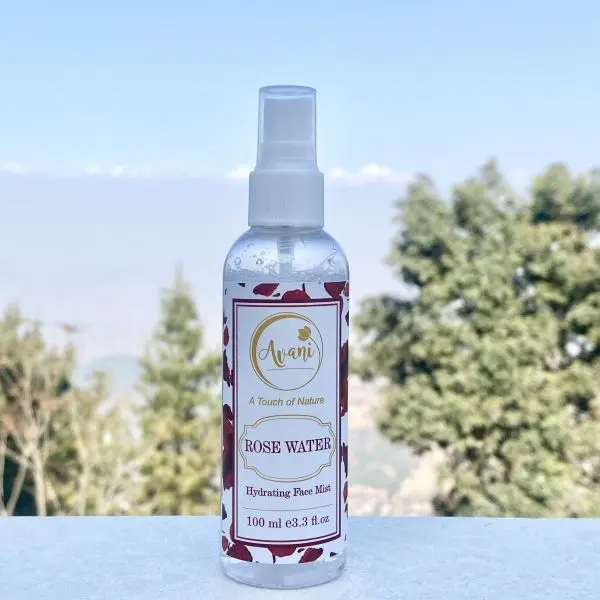 Avani Premium 100% Natural Hydrating Rose water / skin toner - 100 ml spray - Image 3