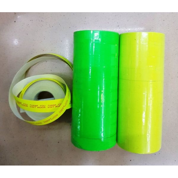 Two Line Colorful Price Roll Sticker for Price Label Machine-Sets Of 10pcs By Mitrata - Image 3