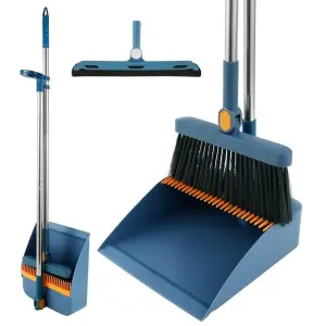 Standing Foldable Rotating Floor Cleaning Household Broom Dustpan Set