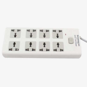 1588 - 8Port 4Meter Wire Multi Plug Extension Cords Heavy Duty Universal Socket - 2500W
