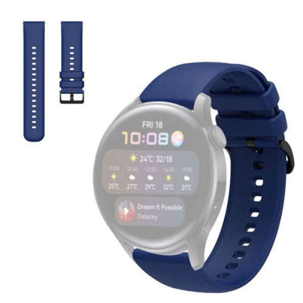 22mm Silicone Smart Watch Strap, Smartwatch Straps for Men & Women - Image 3