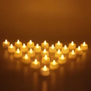Flameless small LED Tea Light Candle - set of 24