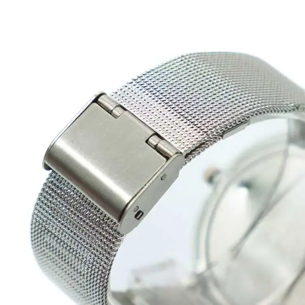 Silver Dial With Stainless Steel Mesh Strap For Women - Image 4