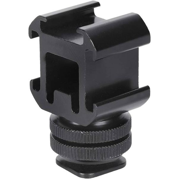 Hot Shoe Extension Camera Hot Shoe Mount, Aluminium Alloy Dual Layer Screw - Image 4