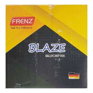 Frenz Blaze Ballpoint Ball Pen (Black) A Set of 100 Pens Wholesale Pack By Mitrata Suppliers Nepal