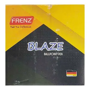 Frenz Blaze Ballpoint Ball Pen (Black) A Set of 100 Pens Wholesale Pack By Mitrata Suppliers Nepal