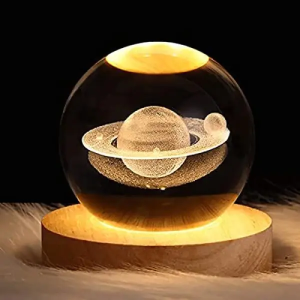 Decor Crystal Ball Night Light Starry Lamp LED Night Light-Galaxy - Image 2