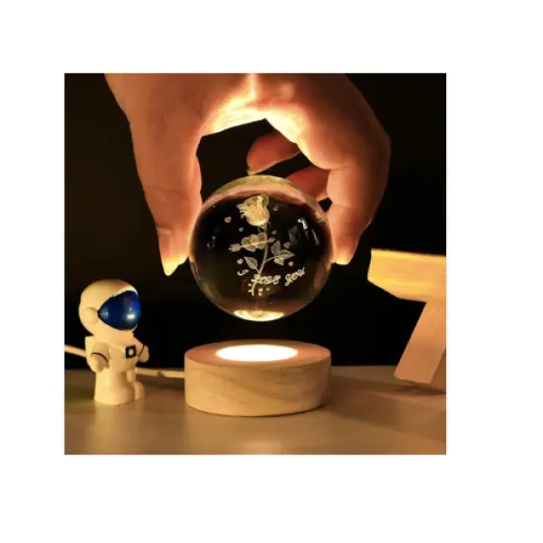 Decor Crystal Ball Night Light Starry Lamp LED Night Light-Galaxy - Image 3