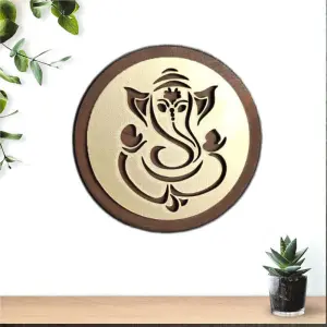 Ganpati Ji for Gift and Office & Home Décor Lord Ganesh ji Wooden Wall Decoration, temple Entrance Gate