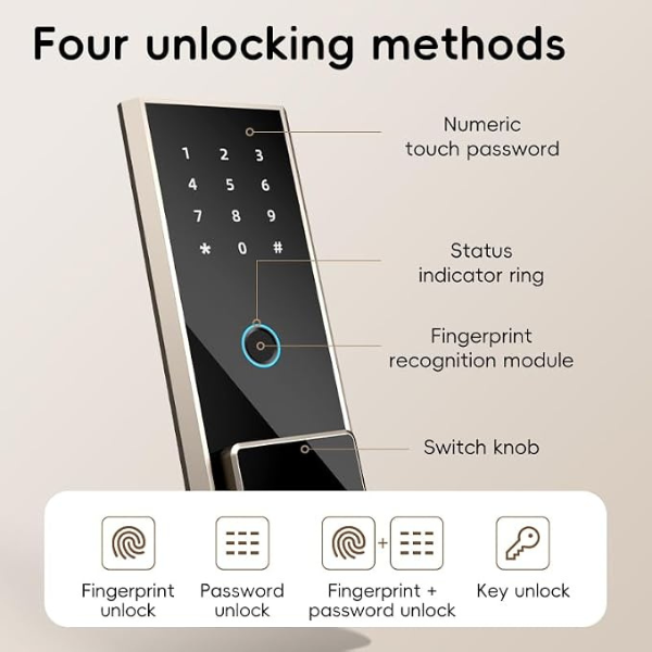 Deli Fingerprint Digital Safe (ET597) - Image 4