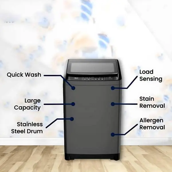 DELLA 10.5 Kg Top Loading Washing Machine Fully Automatic 10 Years Warranty - Image 4