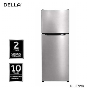 DELLA 240 Litres Frost Free Inverter Double Door Refrigerator Silver
