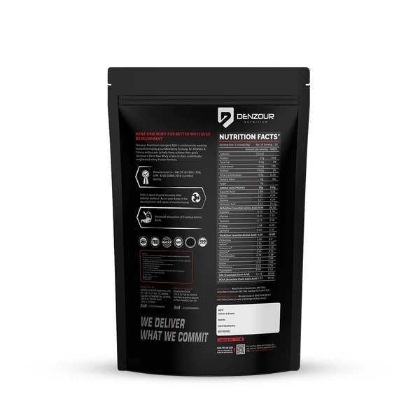 Denz-Raw | Raw Whey Protein 80% | Unflavoured Whey Protein | 27g Protein & 5.9g BCAA - Image 8