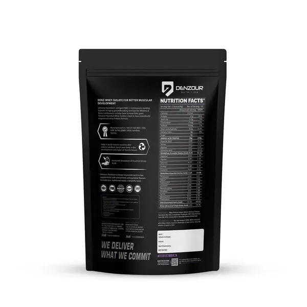 Denz-Whey | Pure Whey Isolate Protein Powder | 27g Protein (Dark Chocolate) - Image 8