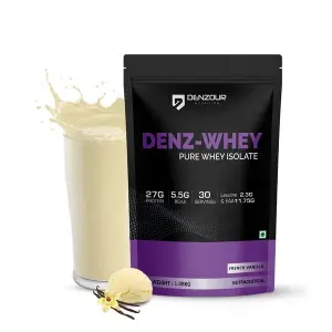 Denz-Whey | Pure Whey Isolate Protein Powder | 27g Protein (French Vanilla)