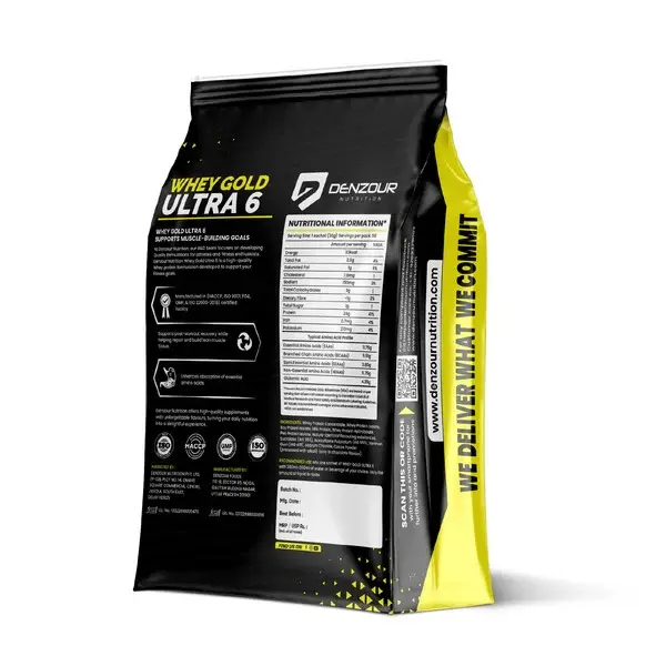 Denzour Whey Gold Ultra 6 Protein Powder - Pista Kulfi (2kg) - Image 2