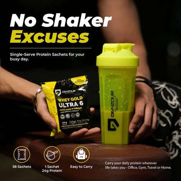 Denzour Whey Gold Ultra 6 Protein Powder - Mango Blast (2kg) - Image 7