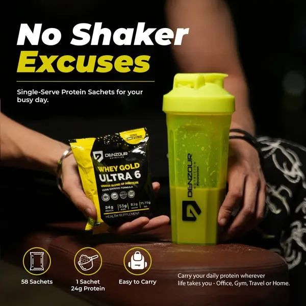 Denzour Whey Gold Ultra 6 Protein Powder - Pista Kulfi (2kg) - Image 7
