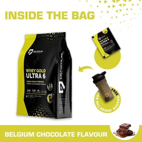 Denzour Whey Gold Ultra 6 Protein Powder - Pista Kulfi (2kg) - Image 8