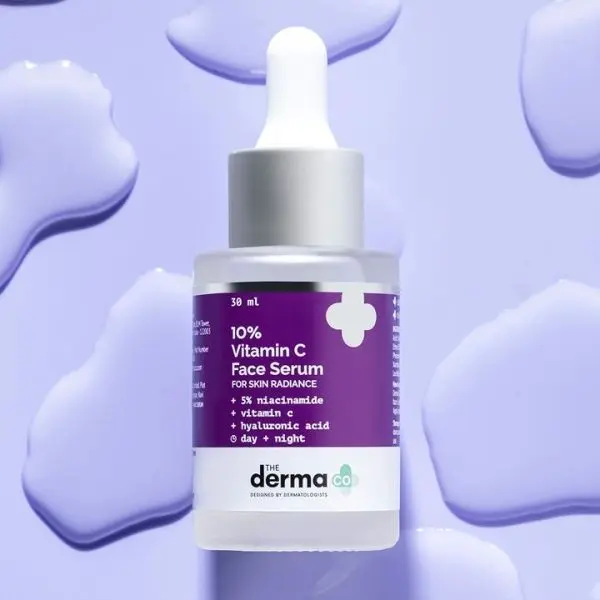 Derma Co 10% Vitamin C Face Serum with 5% Niacinamide & Hyaluronic Acid - 30ml for Anti-Aging serum for Skin Brightening