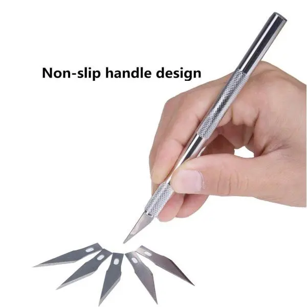 Detail Knife With 6 Blades & Safety Cap (Full Set) And Number 11 & Number 17 Of Only Blades Also Available - Image 3