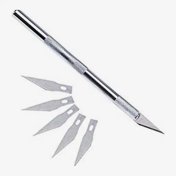 Detail Knife With 6 Blades & Safety Cap (Full Set) And Number 11 & Number 17 Of Only Blades Also Available - Image 4