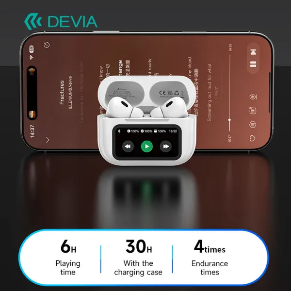 Devia Pro4 In Ear Monitor Noise Cancelling TWS Wireless In-Ear Earbuds Earphones with AI Translation - Image 3