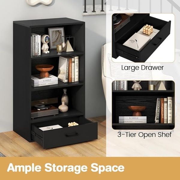 Multipurpose Storage Cube Bookcase Shelf and Drawer large Storage for Bedroom
