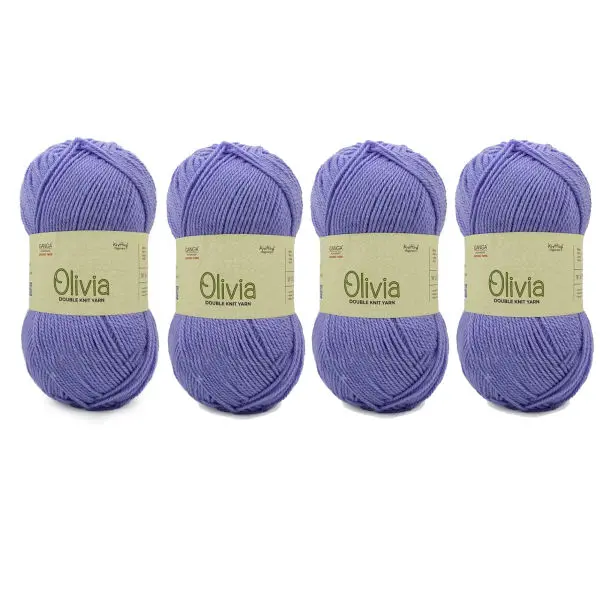 Purple Ganga Double Knit Yarn 100gm