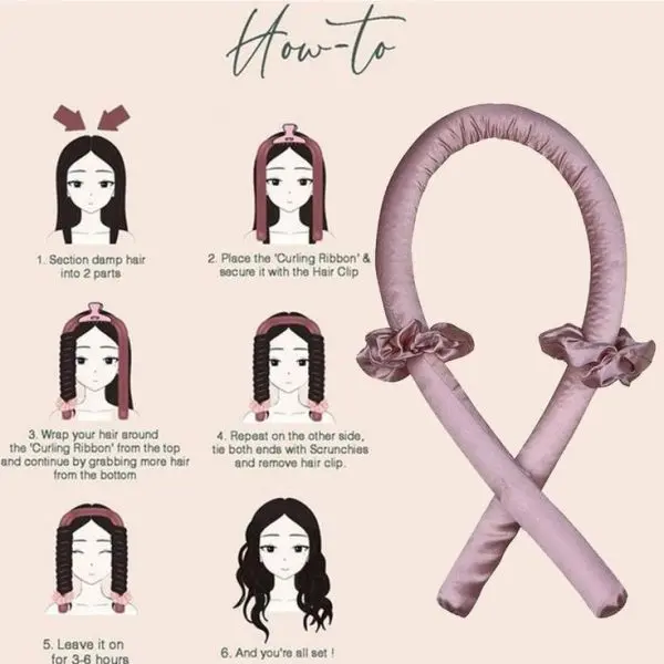 Different Color Silk Heatless curler by Artified - Image 3