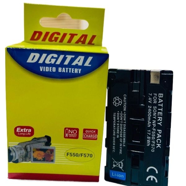 Digital Video Battery For LED 600/800 , Sony NP-F550/F570 Camera Battery Replacement Camcorder Full Decode 2400mAh 7.4V - Image 4