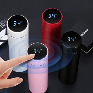 Digital/Smart Thermos Bottle 500ml Vacuum Flasks /Led Digital Temperature Display/ Stainless Steel Insulation Mugs Intelligent Thermo Cups Available in Multiple Color