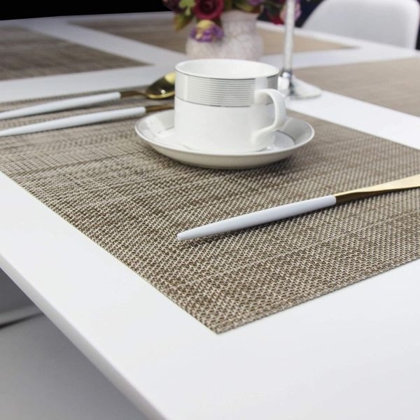 Dining Table Mat Plastic Mat Set Of 6 ( Color May vary ) - Image 5