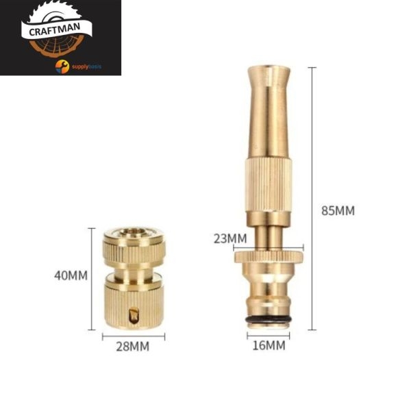 Direct High Pressure Water Gun Spray | Copper | Portable High Pressure Washing Water Gun | Car Wash | Water Flowers | Garden | High Pressure | Nozzle | Daewoo Craftman - Image 2