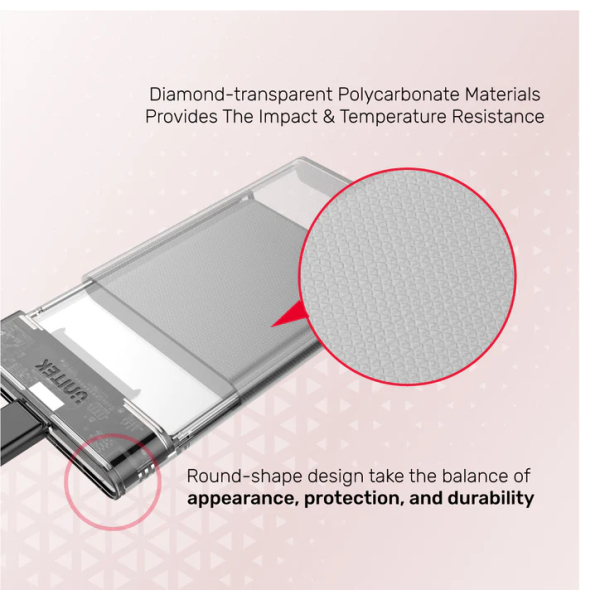 DiskGuard Limpid R USB-C to SATA6G 2.5 HDD/SSD HDD & SSD Enclosure - Image 2