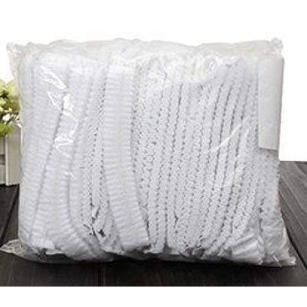 Disposable Cap Stretchable White Caps - Head Cover Hair For Cooking & Hygiene(100 Pieces) - Image 2