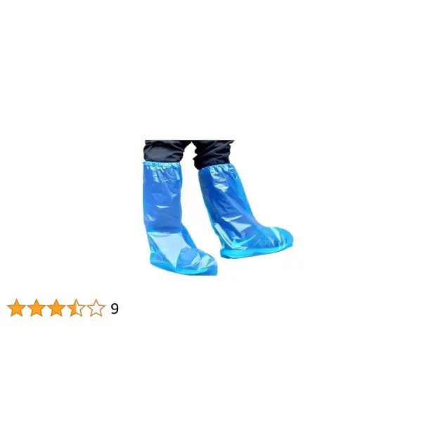 Disposable Plastic Boot Cover Over The Knee Rainwear - Image 4