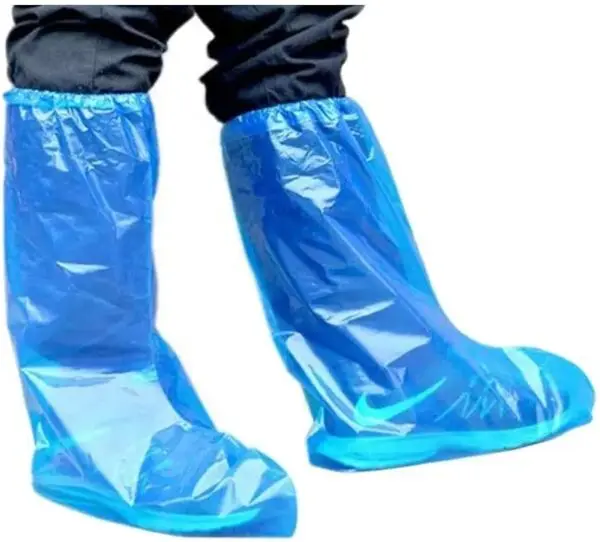 Disposable Plastic Boot Cover Over The Knee Rainwear